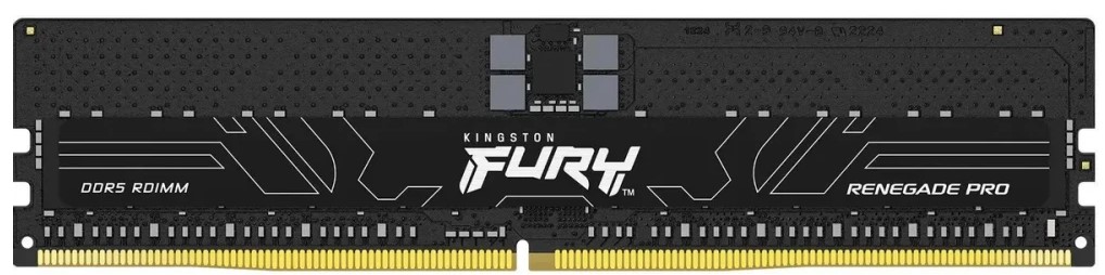 Модуль памяти DDR5 32GB Kingston FURY KF560R32RB-32 Renegade Pro Black XMP ECC Reg PC5-48000 6000MHz 1RX4 CL32 1.35V 288-pin 16Gbit