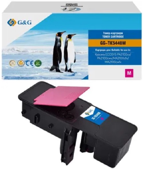 Картридж лазерный G&G TK-5440M пурпурный (2400стр.) для Kyocera ECOSYS PA2100cx/PA2100cwx/MA2100cfx/MA2100cwfx