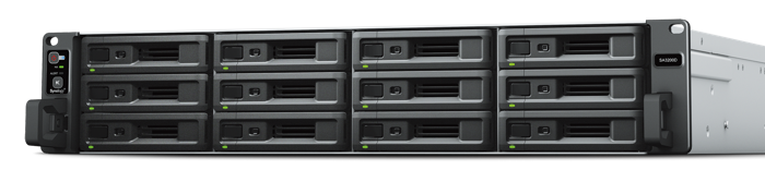 Сетевое хранилище Synology SA3200D Intel Xeon D-1521, 12x3.5/2.5 SAS, RAID JBOD/0/1/5/6/10, 2хGbLAN, 1x10GbLAN, 2U, без HDD