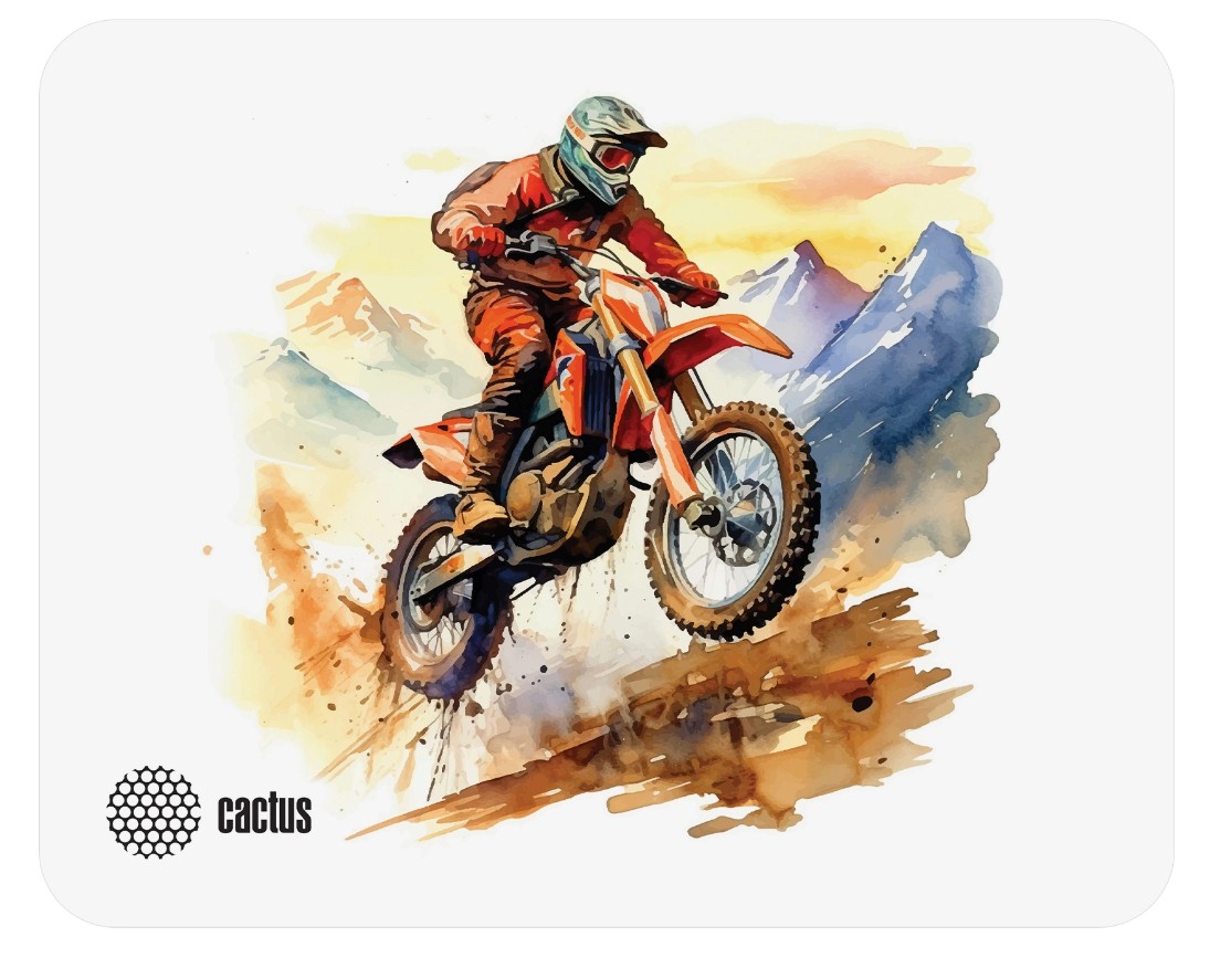  Коврик для мыши Cactus CS-MP-D12S Motobike 250x200x3мм