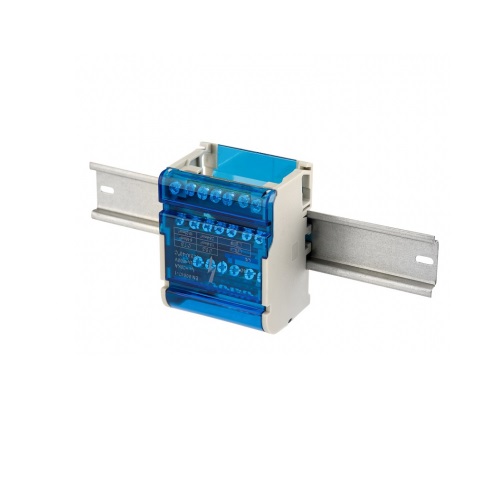 Шина Rexant 11-2304-7 на DIN-рейку в корпусе (кросс-модуль) 4х7
