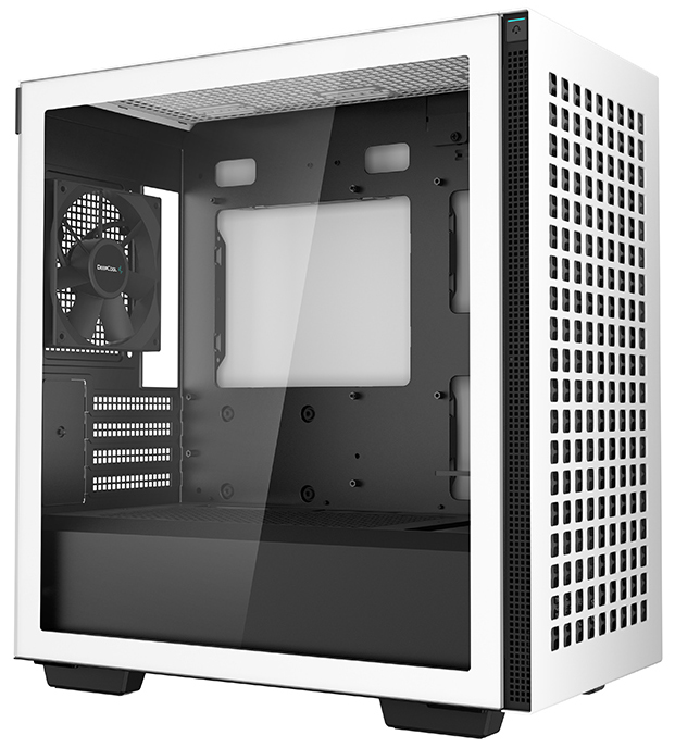 Корпуса DeepCool Корпус mATX Deepcool CH370 WH белый, без БП, боковое окно закаленное стекло, 2*USB 3.0, audio