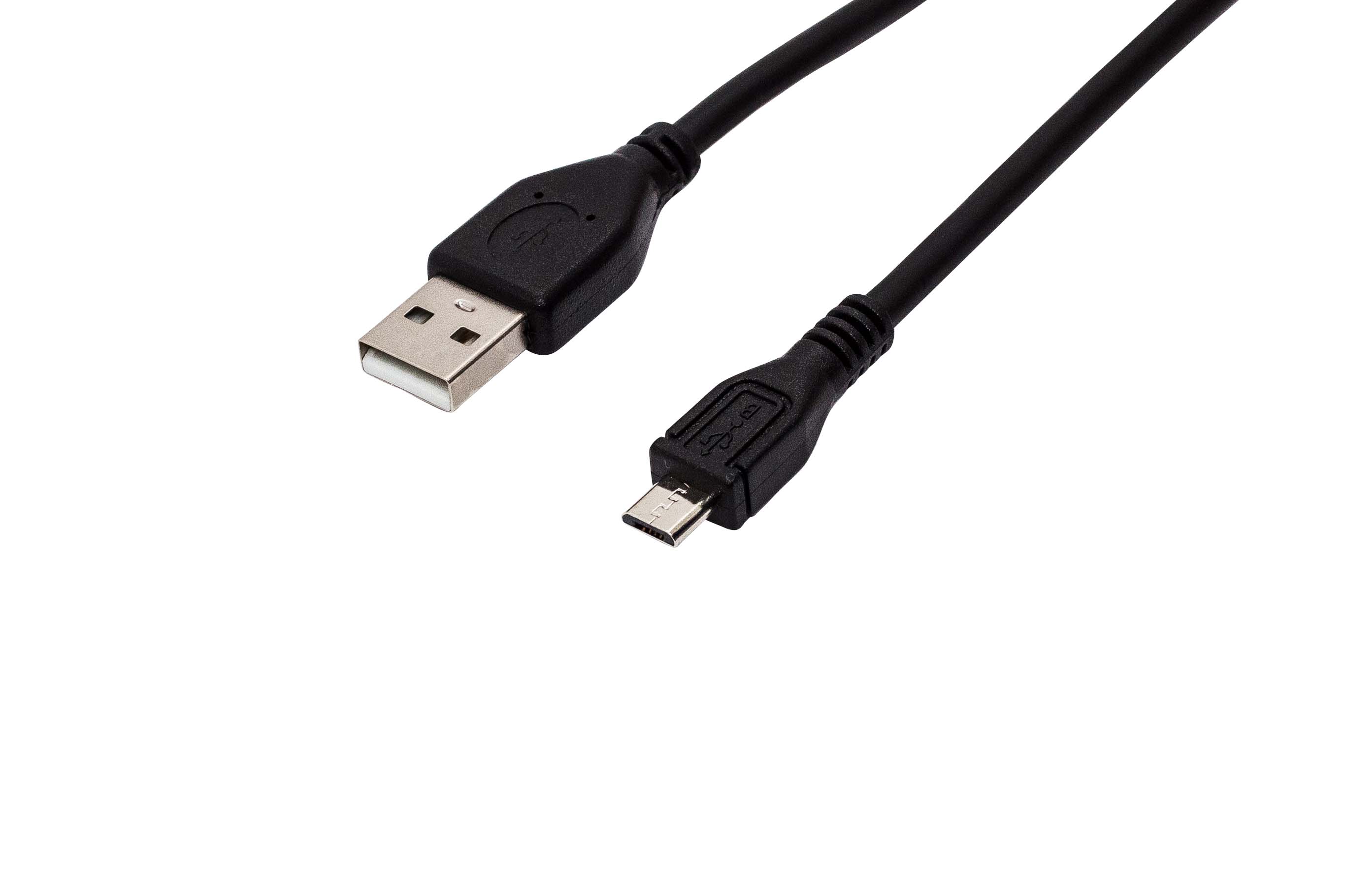 Кабель интерфейсный USB 2.0 Filum FL-CPro-U2-AM-microBM-1.8M 1.8 м., черный, 2A, разъемы: USB A male- USB micro B male, пакет