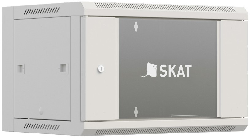 Шкаф Бастион SKAT TB-15W645GF-G настенный 15U 600х450х770мм, дверь стеклянная
