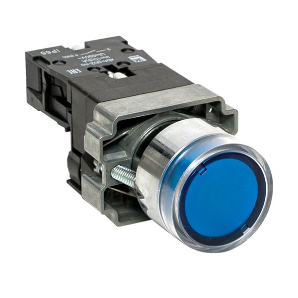 Кнопка EKF xb2-bw61-230-65 BA61 с подсветкой 230В синяя NO IP65