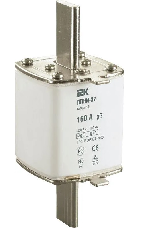 Предохранитель IEK DPP40-160 ППНИ-37, габарит 2, 160А
