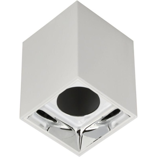Светильник точечный IEK LT-UPB0-4112-GU10-1-K23 4112 накладной потолочный GU10 белый/хром пласт.