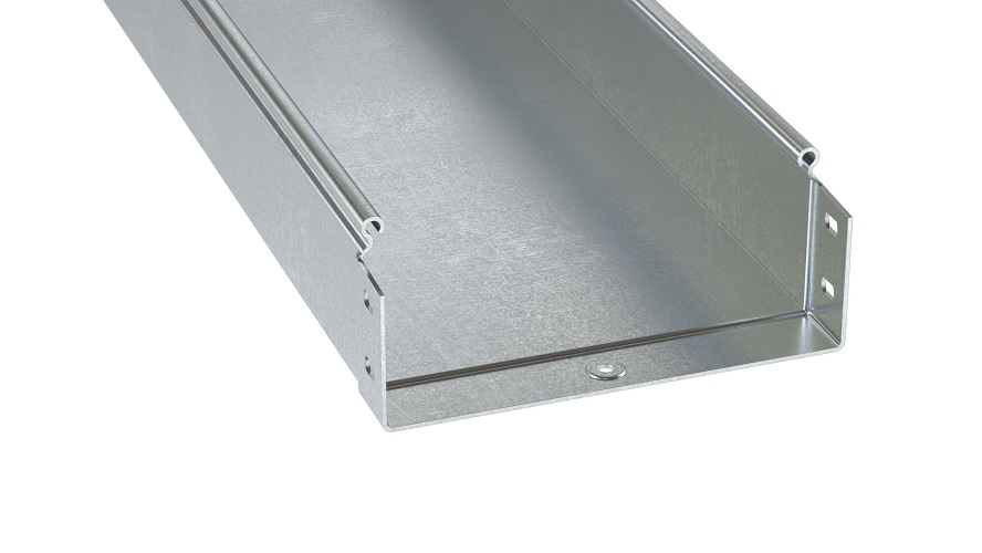 Лоток листовой неперфорированный DKC 3510115HDZ 100х100 L3000 толщ.1,5 мм, горячеоцинкованный, S5 Combitech