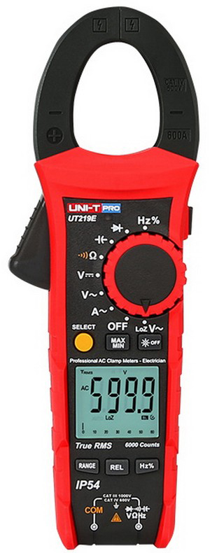 Токоизмерительные клещи UNI-T UT219E  , 1000В, 600А, 60МОм