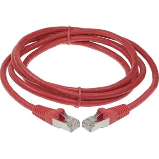 Кабель патч-корд SSTP 6a кат. 3м ACD ACD-LPS6AZ-30C 26AWG 4пары, CU, LSZH, вишневый