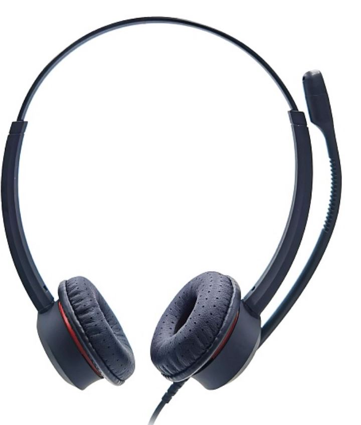 Гарнитура VT VT6300-D USB головная, Дуо, HD звук, микрофон с шумоподавлением