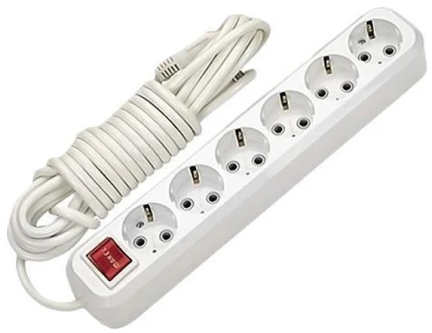 Удлинитель Makel MGP233 6х3м с заземл. 16А IP20 с выкл.