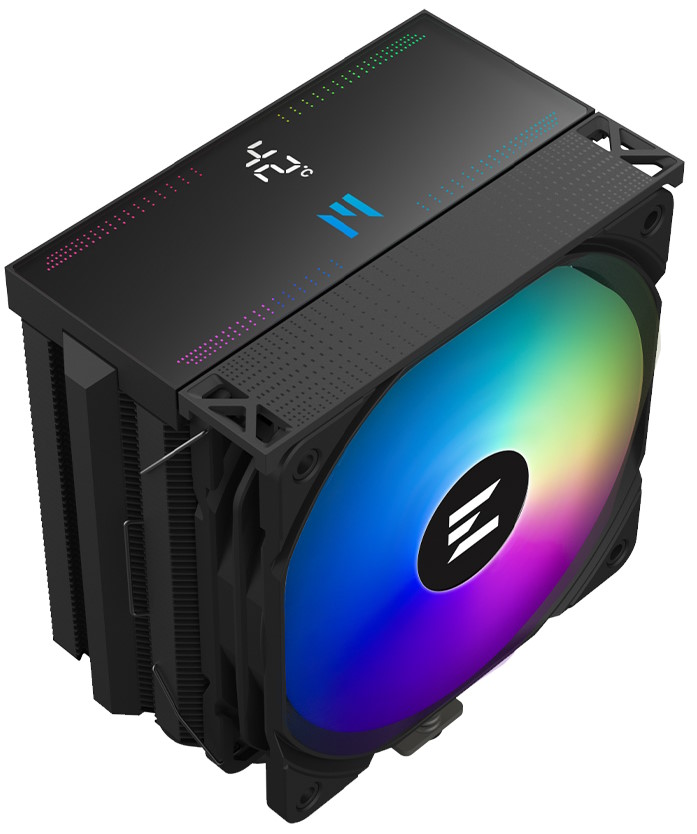 Кулер Zalman CNPS13X DS BLACK AM5/AM4/LGA1151/1200/1700 (Al+Cu, 240W, 600-2000 RPM, 29.7dB, 69.12CFM, ARGB, 4-pin PWM, Ret)