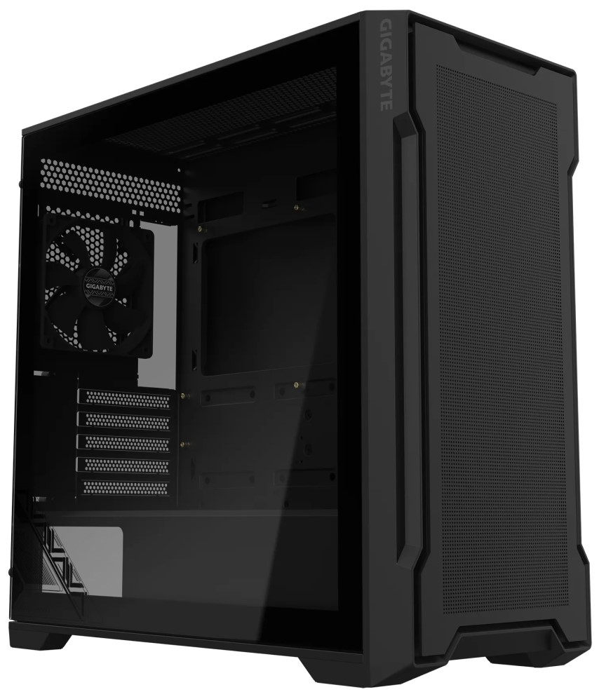 Корпус mATX GIGABYTE C102 GLASS черный, без БП, боковая панель из закаленного стекла, 2*USB 3.0, audio