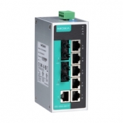 Коммутатор неуправляемый MOXA EDS-208A-MM-ST 6x10/100 TX, 2x100 FX (multimode), dual power