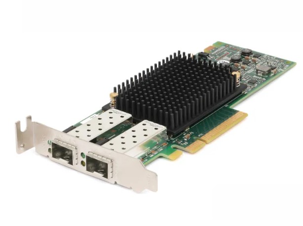 Адаптер Dell 540-BDHH Emulex LPe31002 Dual Port FC16 Fibre Channel HBA, PCIe Low Profile, Customer Kit, V2 (including FC16 trancievers x 2)