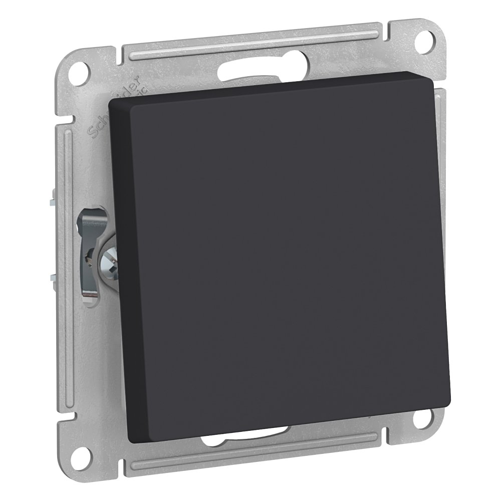 Переключатель одноклавишный Systeme Electric ATN441061 AtlasDesign AQUA IP44, сх.6, 10АХ, механизм, карбон