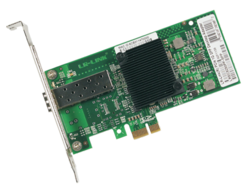  Сетевая карта LR-LINK LREC9250PF-SFP PCIe Gigabit Single Port SFP Fiber Adapter ( Intel I350 Based)