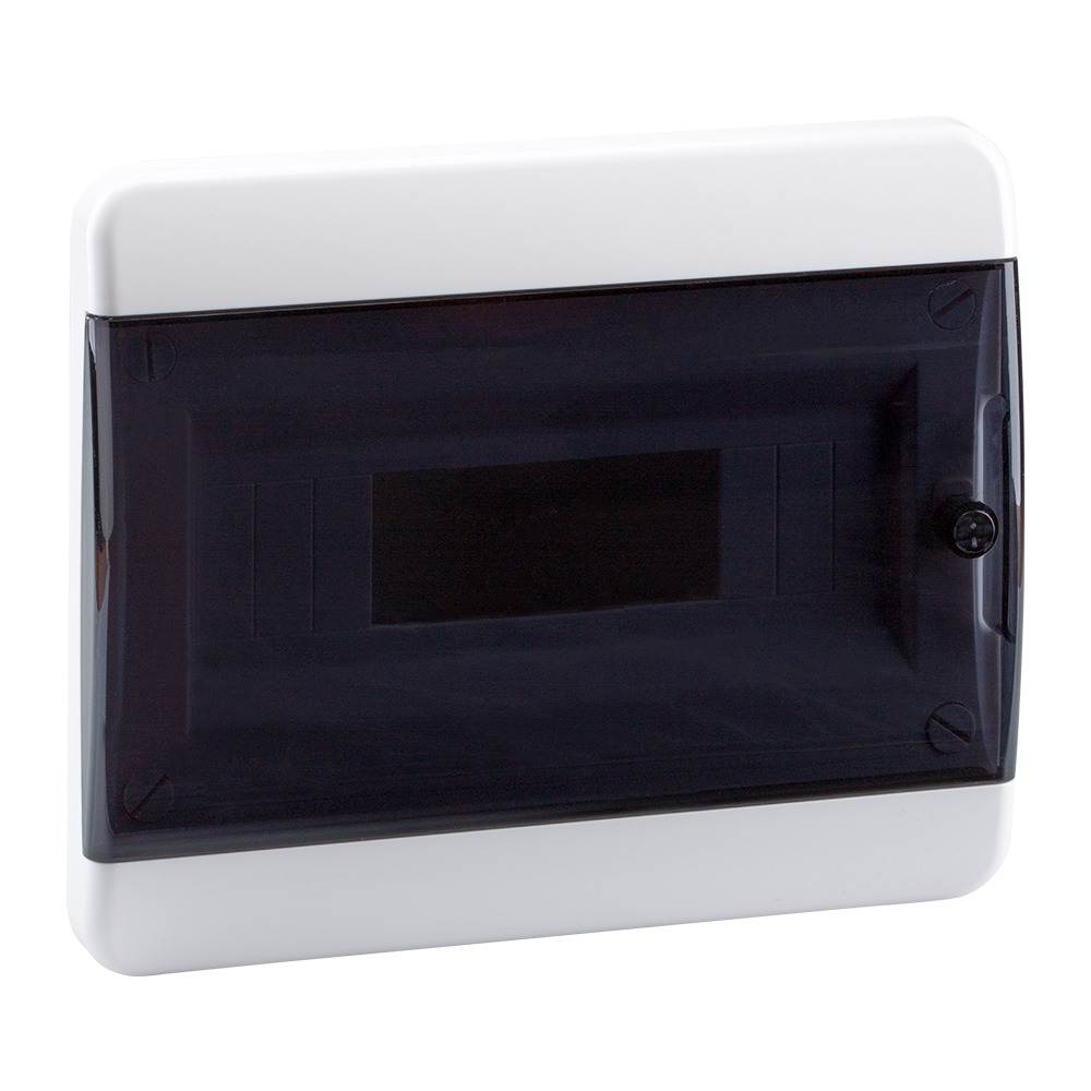Корпус КЭАЗ 117945 пластиковый Встраиваемый OptiBox P-BVK-2-12-IP41 Прозрачная черная дверь