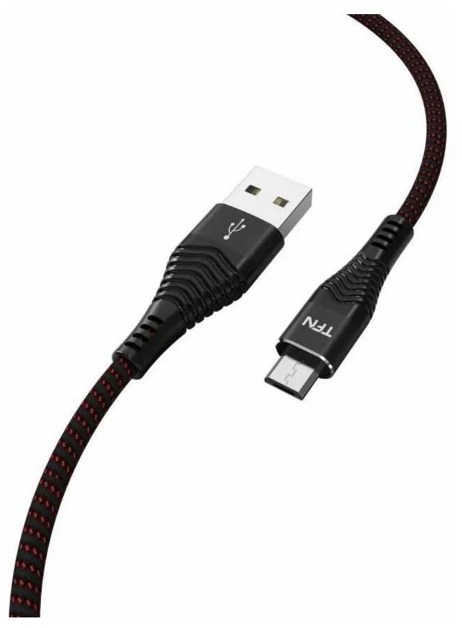 Кабель TFN TFN-CFZMICUSB1MBK USB Type-A/micro-USB, 1м, black
