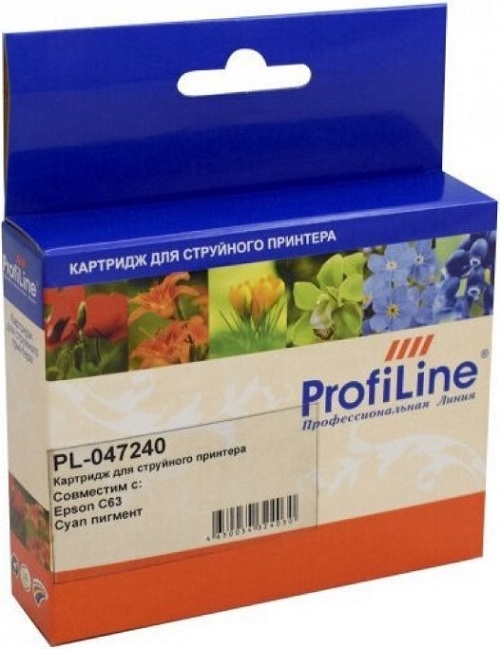 Картридж ProfiLine PL_T0472_C струйный для принтеров Epson Stylus C63 с чернилами на водной основе Cyan