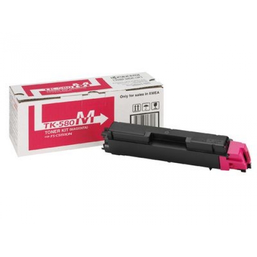Тонер-картридж Kyocera TK-580M 1T02KTBNL0 для FS-C5150DN, ECOSYS P6021cdn Magenta 2 800 стр