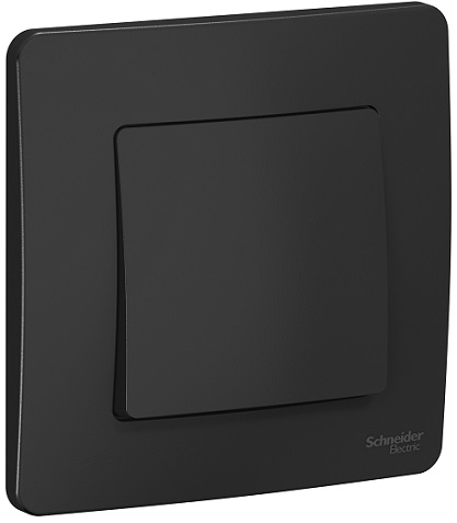 Выключатель Schneider Electric BLNVS010106 1-клавишный, 10А, 250B Антрацит внутр