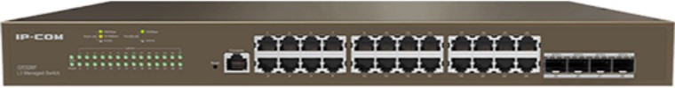   Xcom-Shop Коммутатор управляемый IP-Com G5328F L3, 24*10/100/1000 Base-T Ethernet, 4*1000 Base-X SFP, 1*Console