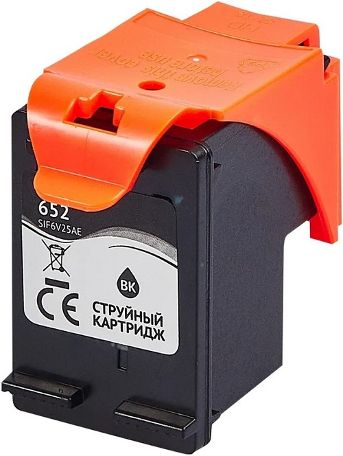 Картридж струйный Cactus CS-F6V25AE 652 черный (480стр.) (18мл) для HP DeskJet Ink Advantage 1115/2135/3635