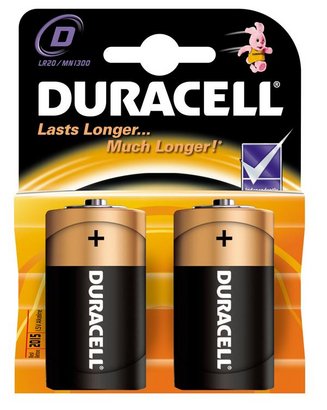Батарейка Duracell LR20 Basic 2шт, size D