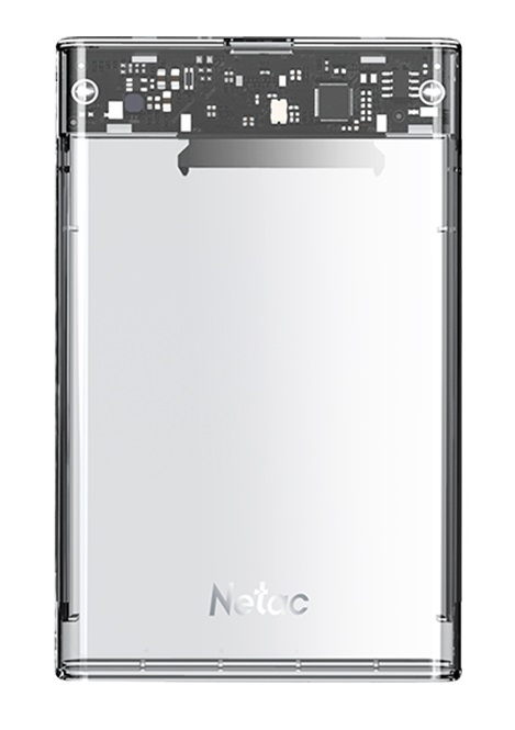   Xcom-Shop Внешний корпус Netac NT07WH11-30CC для HDD/SSD 2.5 SATA -> USB3.0 прозрачный