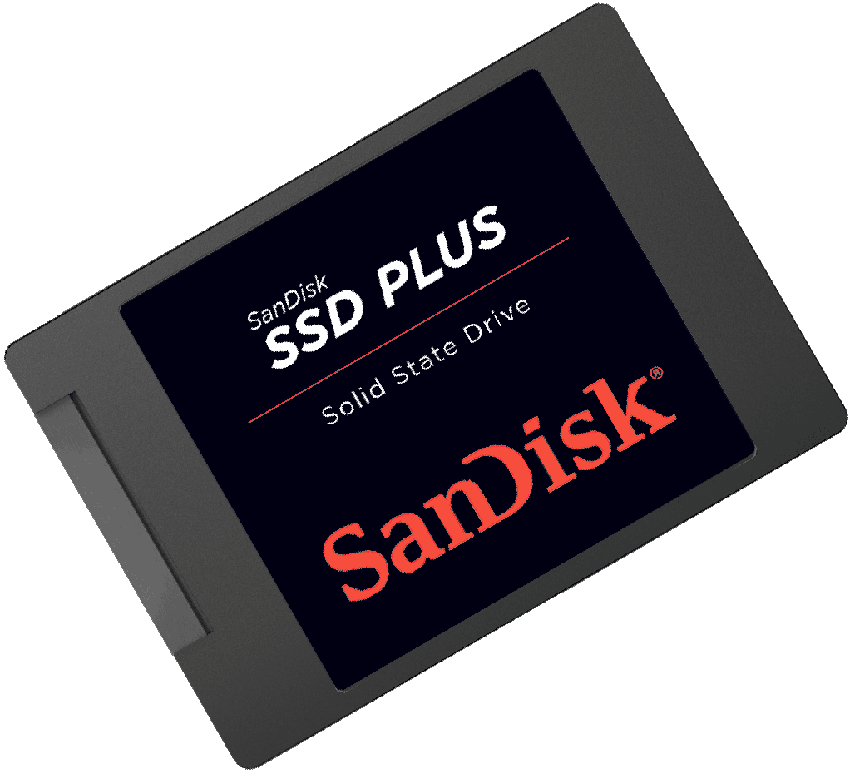 Накопитель SSD 2.5'' SanDisk SDSSDA-480G-G26 Plus 480GB SATA 6Gb/s 535/445MB/s MTBF 1.75M 7mm