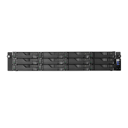 Сетевой накопитель данных ASUSTOR AS6512RD 90IX01M0-BW3S00 12Bay/Intel Atom C3538, 2.1GHz/8GB DDR4/noHDD,LFF(HDD,SSD),/2x1GbE(LAN)/4xUSB3.2