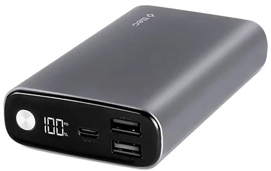 Аккумулятор внешний портативный TTEC ReCharger Pro LCD 2BB216UG 15000mAh, PD 65W, 2*USB-A/USB-C, цвет: серый космос