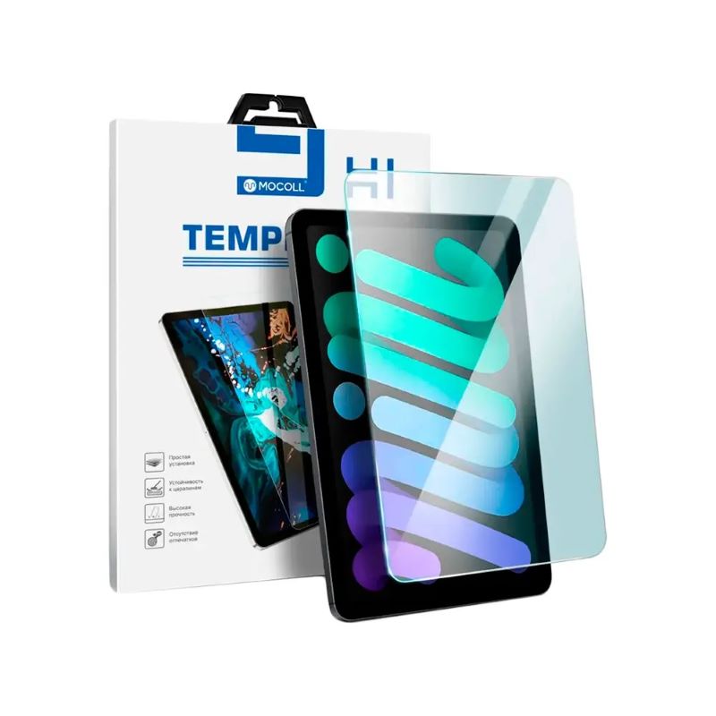 Защитное стекло MOCOLL Aurora NIMI6 для iPad Mini 6 2021, закалённое, 2.5D, 9H