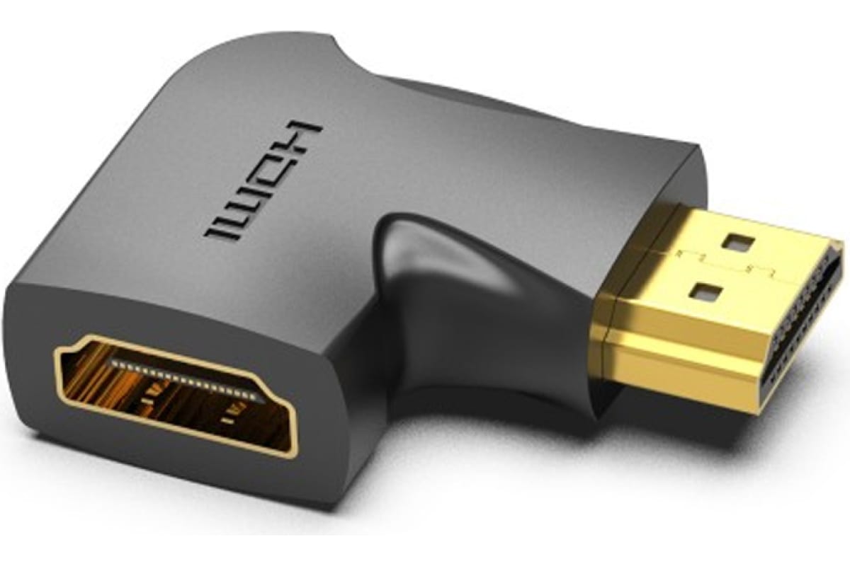 Кабели-переходники VGA / DVI / HDMI / DisplayPort  Xcom-Shop Адаптер Vention AIPB0 HDMI v2.0 19M/19F угол 90