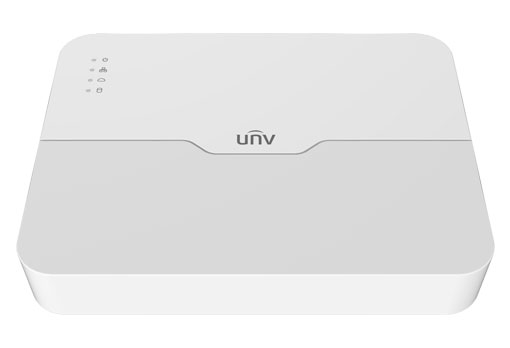 Видеорегистратор UNIVIEW NVR301-08LS3-P8 IP 8-ми канальный 4K с 8 PoE портами; входящий поток на запись до 64Мбит/с