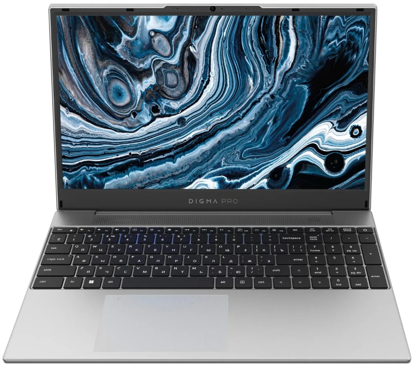 Ноутбук Digma Pro Breve DN15R5-8DXW06 Ryzen 5 Pro 5675U/8GB/512GB SSD/Radeon graphics/15.6 FHD IPS/WiFi/BT/cam/Win11Pro/silver
