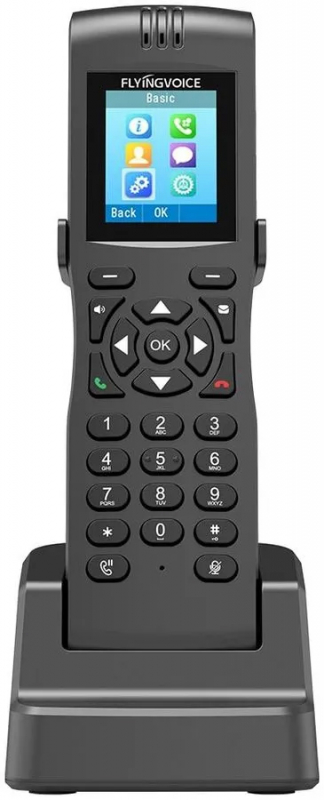   Xcom-Shop Беспроводной телефон Flying Voice FIP16Plus IP, крепление на пояс, 1.8' ЖК 128x160 TN, 2 SIP, Wi-Fi 2,4/5 ГГц ,4000 мА, формат HD