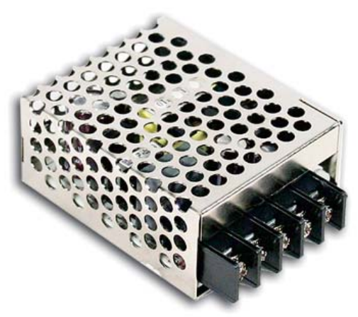 Преобразователь AC-DC сетевой Mean Well RS-15-5 источник питания 5В с универсальным входом от 85 до 264 В AC, мощность 15Вт, конструктивное исполнение