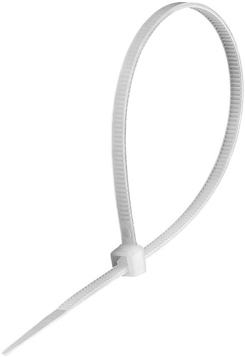 Стяжка нейлоновая не открывающаяся Exegate CV66-200x4.8W EX292914RUS 200x4.8мм, halogen free, -40°C - +85°C, белая, 100 шт