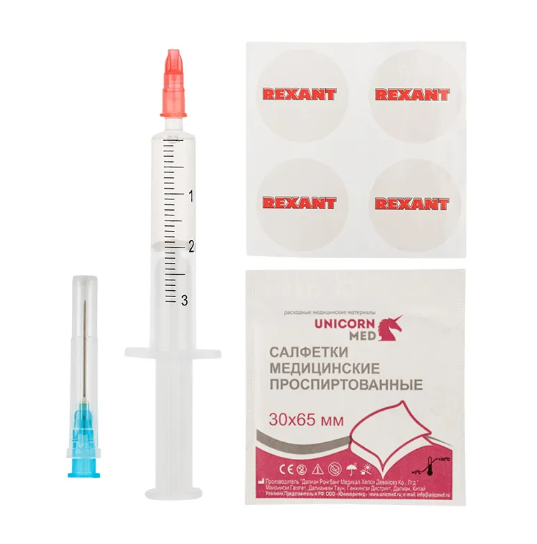 Смазка Rexant 09-3982 для кулеров (вентиляторов) SX-2, шприц 2 мл