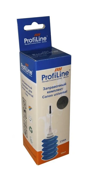 Чернила ProfiLine PL_INK_U_C_C_1*30ml для принтеров Canon универсальные 1*30 мл Cyan водн