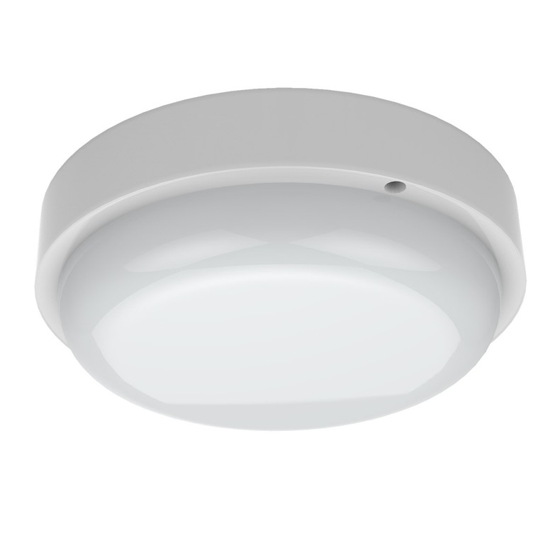 Светильник светодиодный Gauss 126418212-S ECO IP65 D160*53 12W 940lm 4000K ЖКХ круглый c оптико-аккустическим сенсором в термоусадке 1/40