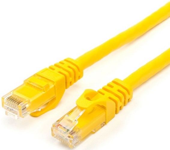  Кабель патч-корд U/UTP 6 кат. 0,5м Lanmaster LAN-PC45/U6-0.5-YL RJ45 - RJ45, 4 пары, желтый, LSZH
