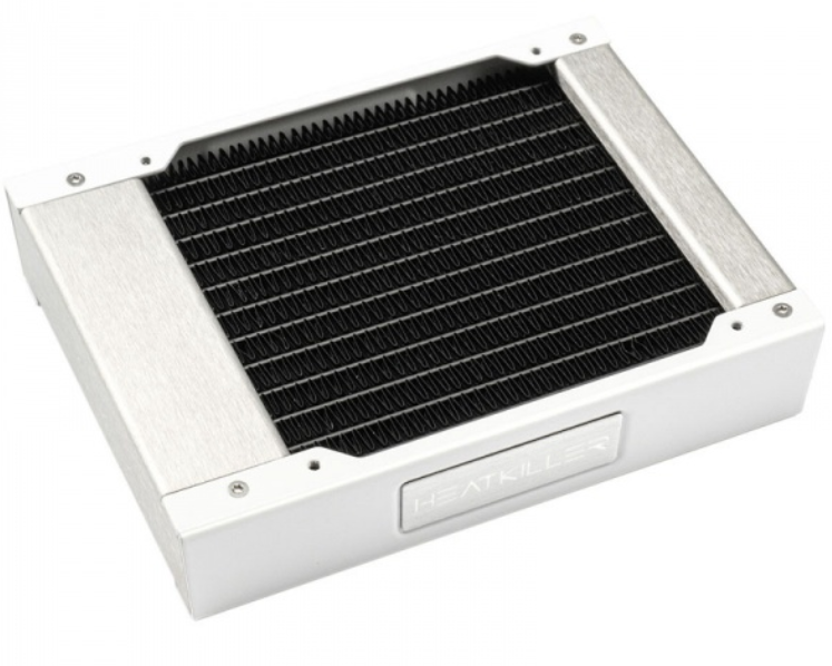 Радиатор Watercool 24104 HEATKILLER RAD 120-S White, медный, толщина 30 мм, белый