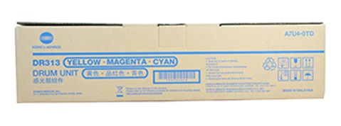 Фотобарабан Konica Minolta DR-313Y/M/C A7U40TD  желтый/пурпурный/голубой для bizhub C308/C368/C458/C558/C658 (55/75/90 тыс отпечатков)