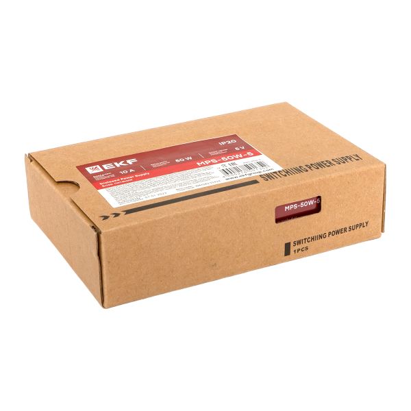 Блок питания EKF MPS-50W-5 на монтажную панель 50 Вт, 220 В AC /5В DC