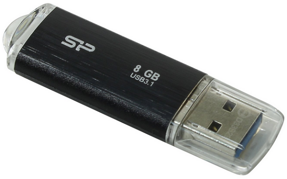 Накопитель USB 3.1 Silicon Power Blaze B02 SP008GBUF3B02V1K черный