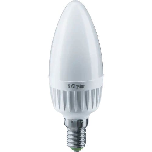 Лампа светодиодная Navigator NLL-C37-7-230-2.7K-E14-FR 7Вт, 176-264В, 2700К, 525лм, Е14, 37х99мм, свеча, матовая (94491)